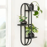 Ragena Living Lounge Wall Mounted Oval Tiered Floating Shelve